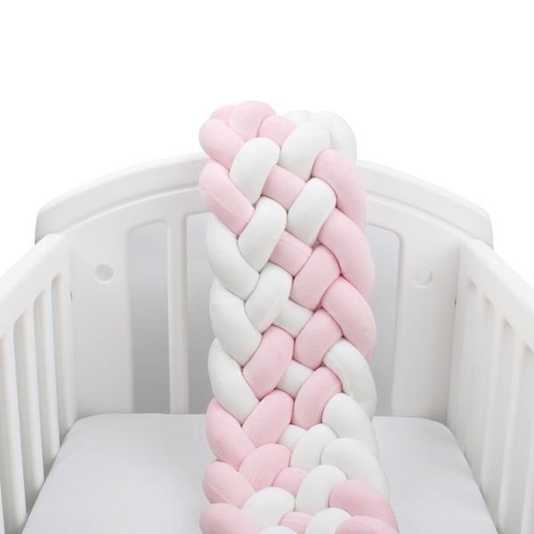 

bedding sets 2meter length 22cm height baby braided crib bumpers 6 strip knot long pillow cushion,nursery bedding,cot room dector