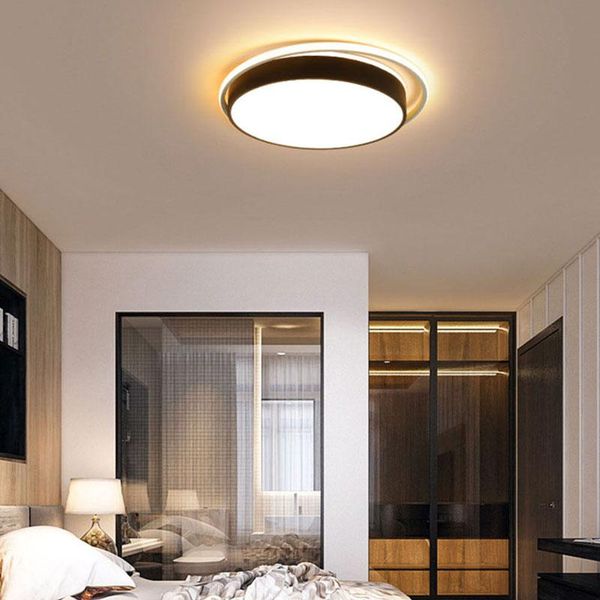 

ceiling lights minimalist design acrylic black gold lamp for bedroom living dining study room kitchen decor chandelier light fixture