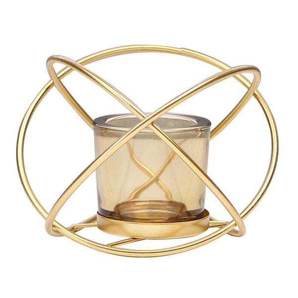 

fashion candle tealight holder 3d geometric candlestick iron wall for party home decor holders