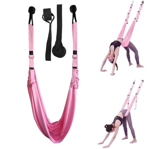 

resistance bands aerial yoga belt safety webbing one-word horse open hip stretch inverted rope suitable enthusiasts