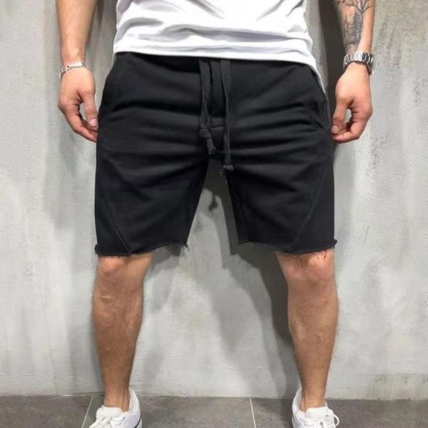 

mens shorts summer black white soft men casual home stay running sporting jogging short pants, White;black
