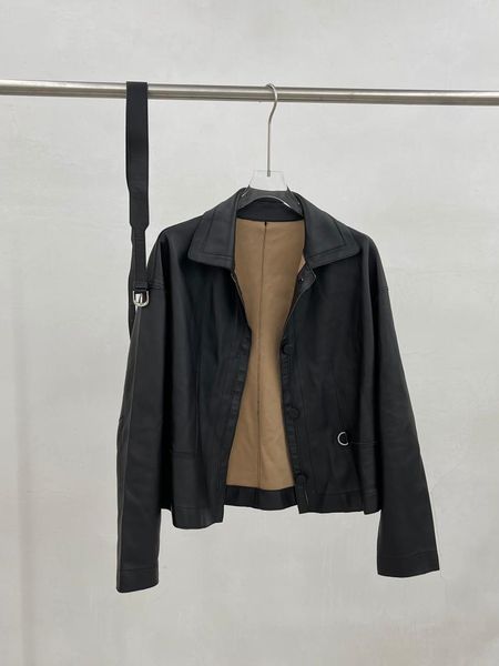 

women's jackets the 2021 belt short sheepskin coat 1014, Black;brown
