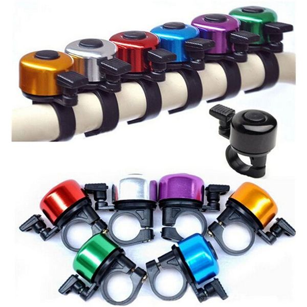 

bike horns aluminum alloy loud sound bicycle bell handlebar safety metal ring environmental cycling horn multi colors 2021