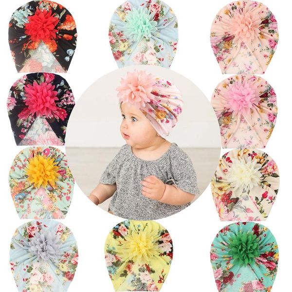 

caps & hats born soft headband baby girl floral hat headwear cap accessories infant girls turban kids elastic, Yellow