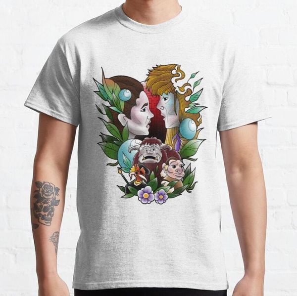 

men's t-shirts men t shirt labyrinth women, White;black