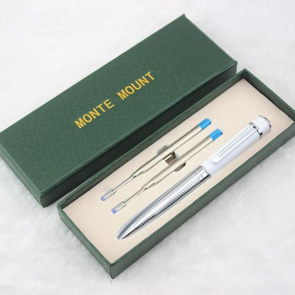 

gift box metal ballpoint pen rotating clip luxury diamond roller material escolar pens, Blue;orange