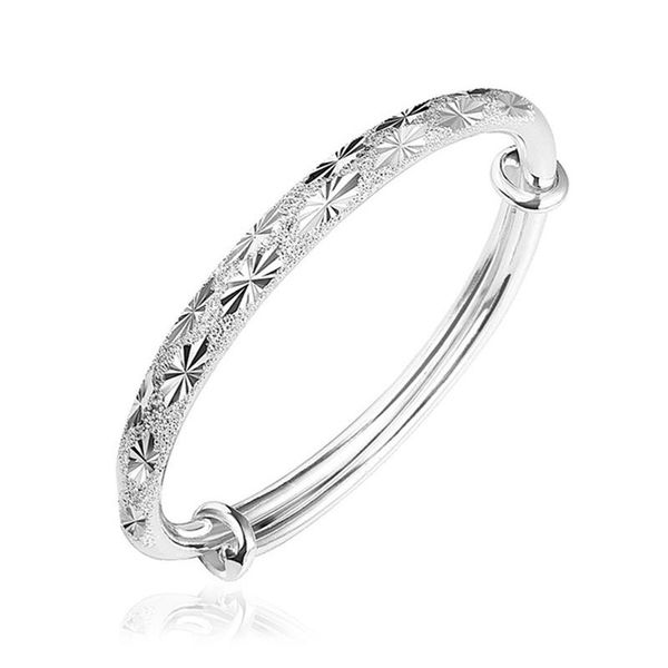 

bangle romantic gypsophila star adjustable silver color bracelet for women fashion cuff bangles, Black