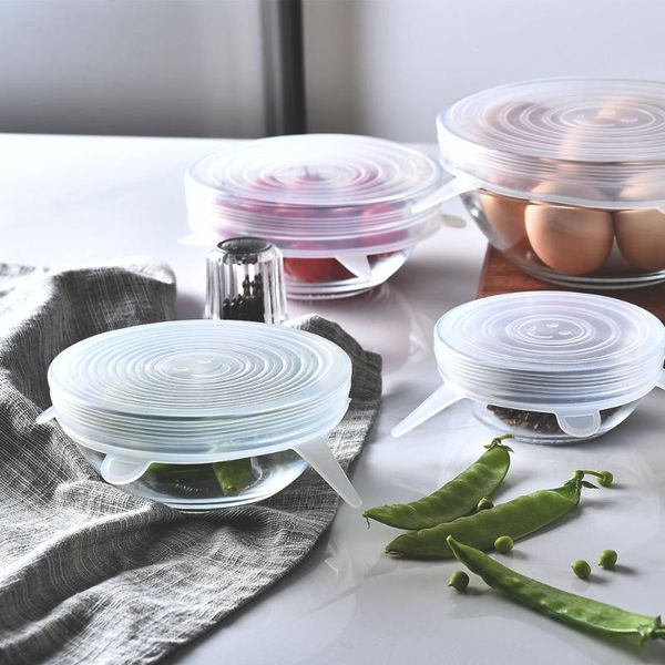 

kitchen storage & organization american standard fda silicone cover fruits and vegetables extensible fresh-keeping film food box