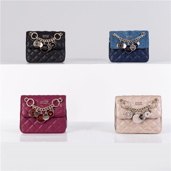 

new g coin single shoulder messenger bag fashion trend chain solid denim bag