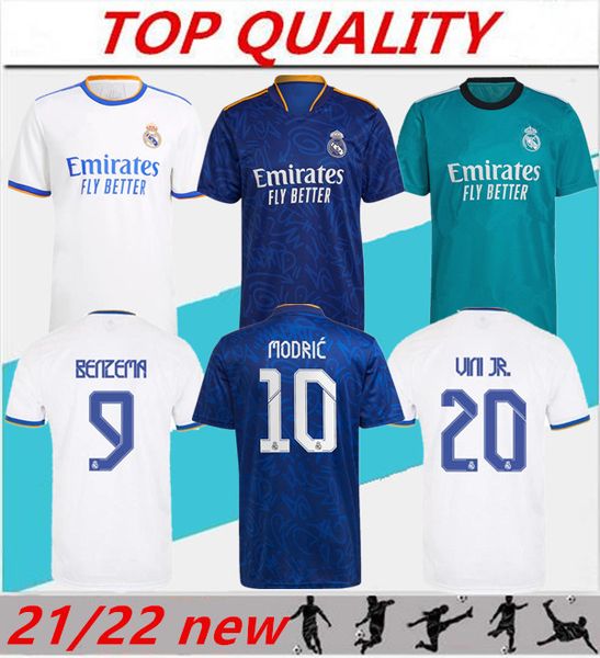 

2021 2022 real madrid soccer jersey benzema valverde kroos home away 21/22 camiseta de futbol modric hazard football shirt, Black;yellow