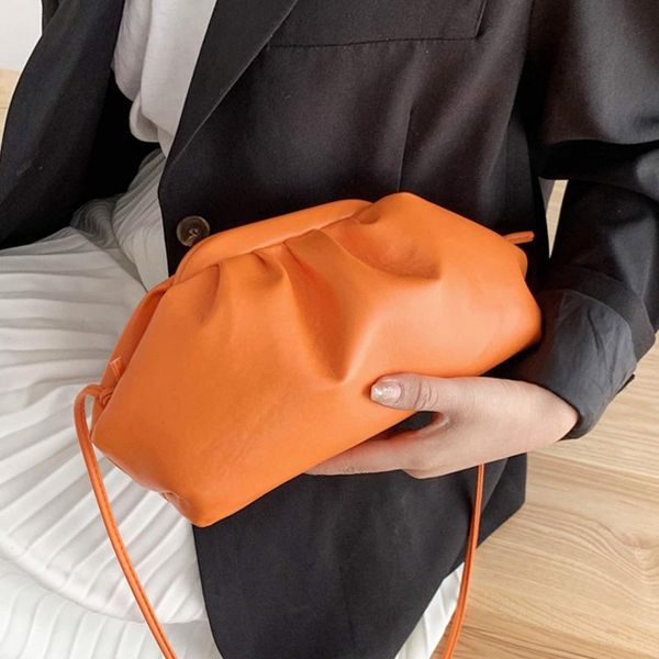 

evening bags women handbag leather hobos retro cloud hand for fashion shoulder bag dumpling crossbody female bolsa