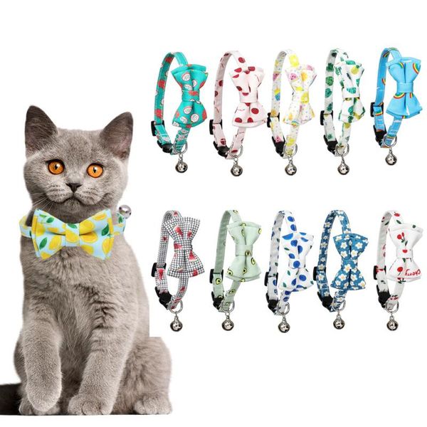 

pet dog cat necklace adjustable strap for collar dogs accessories bow tie puppy ties supplies apparel