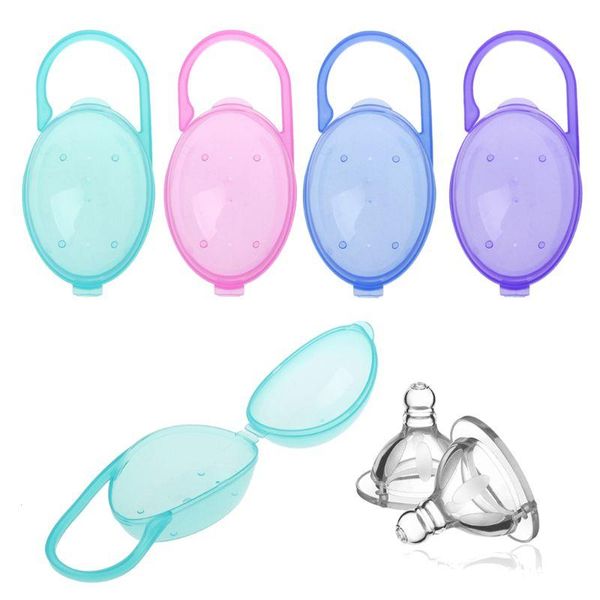

pacifiers# 1pcs baby solid pacifier box soother container holder travel storage case safe pp plastic