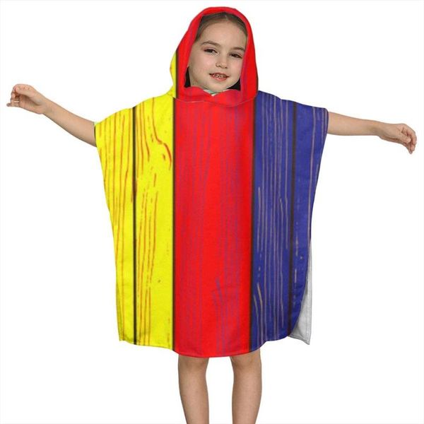 

towel wood paint children's hooded bath for children