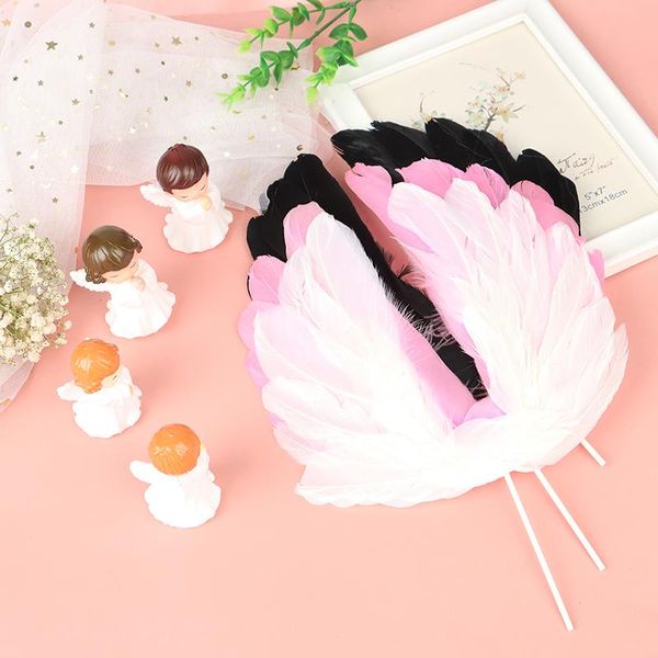 

other festive & party supplies 1pcs angel feather wing flag cake ers for wedding birthday baking dessert valentine's day decoration