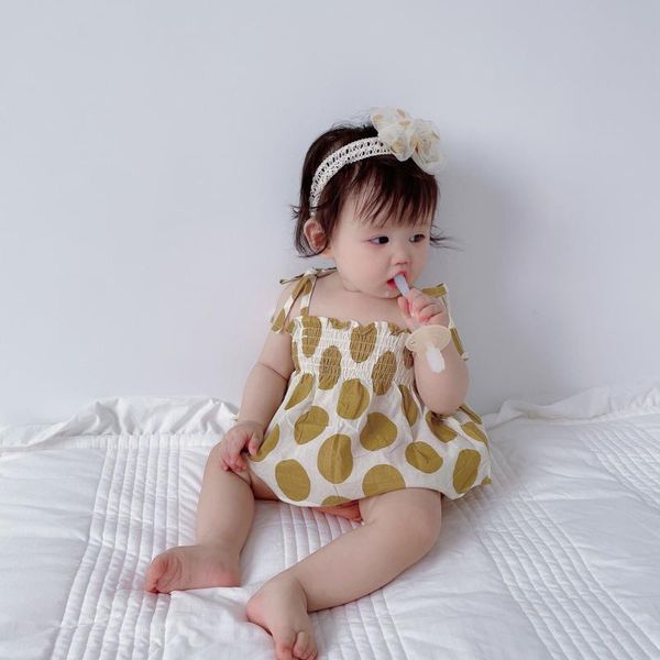 

clothing sets elegant princess baby girl summer infant big polka dot strap shirt + born pants shorts fashion outwear, White