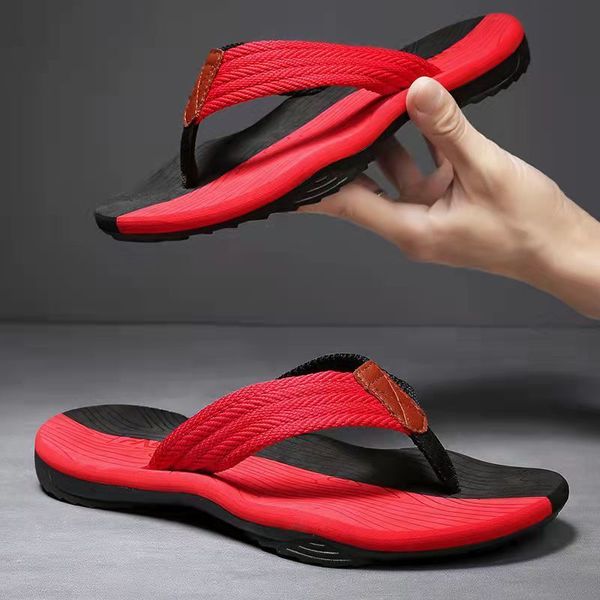 2024 Summer maschi's Slipter Personality non slip clip infradito da esterno Sandali per spiaggia a sola spiaggia di dimensioni 39-47