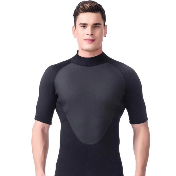 

3mm neoprene men waterproof spandex wetsuit scuba diving suit for windsurfing snorkeling kite bathing spearfishing beachswimwear one-piece s