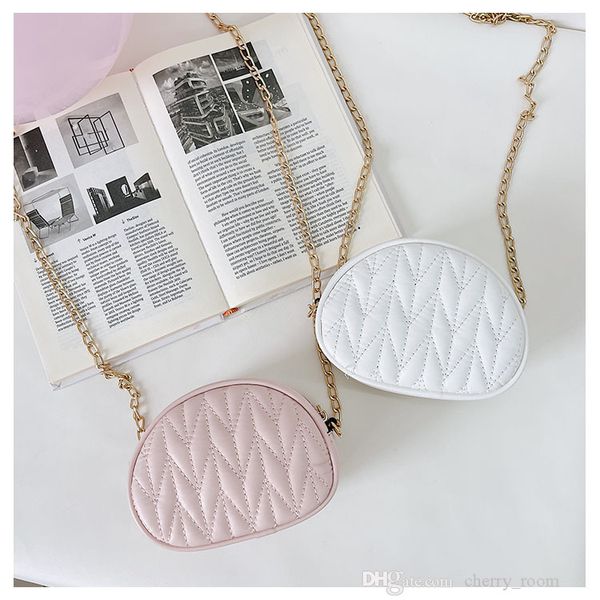 

children princess change purse 2021 kids pleated mini wallet baby girl solid colors crossbody bag chain accessories messenger bags f560, Black