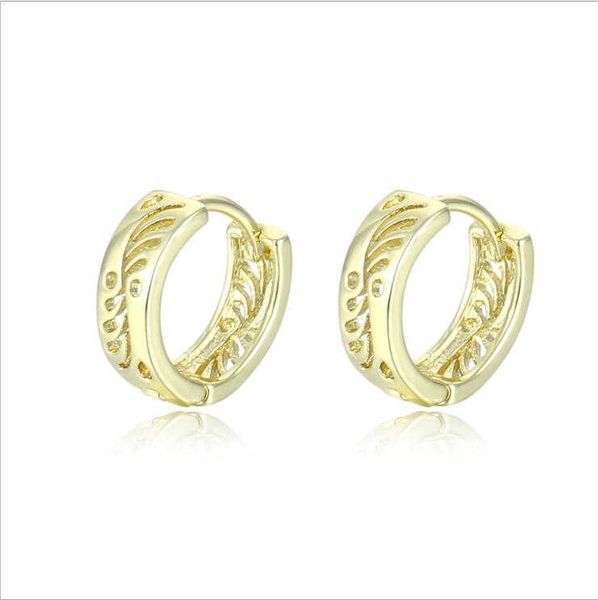

hollow geometry 18k gold plated ear cuff earrings dymfe090 fashion style gift fit women diy jewelry earring, Silver