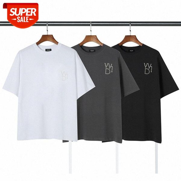 

quality front and back letters beads loose casual men women with short sleeves #kx3i, White;black