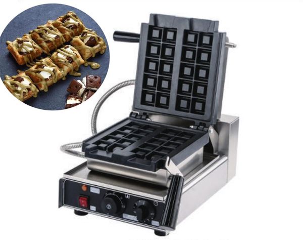 Professionelle chinesische Mini-Antihaft-Elektro-Backmaschine Belgiam Deep Belgian Maßgeschneiderte 220 V kommerzielle mundgerechte Waffeleisen-Brotbackmaschinen