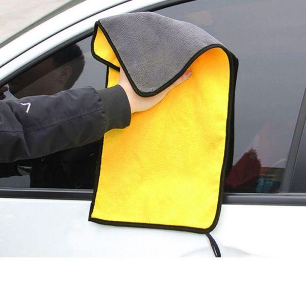 

towel car wash microfiber cleaning drying cloth hemming care detailing
