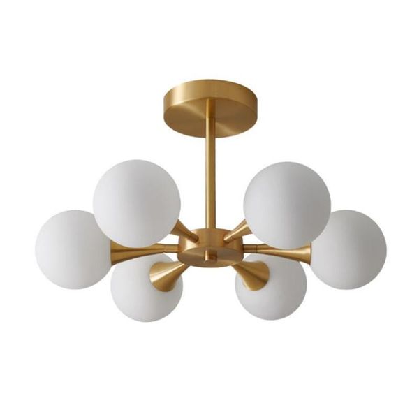 

nordic led chandelier for the kitchen bedroom dining room modern copper glass ball ceiling pendant lamp hanging lighting home lamps