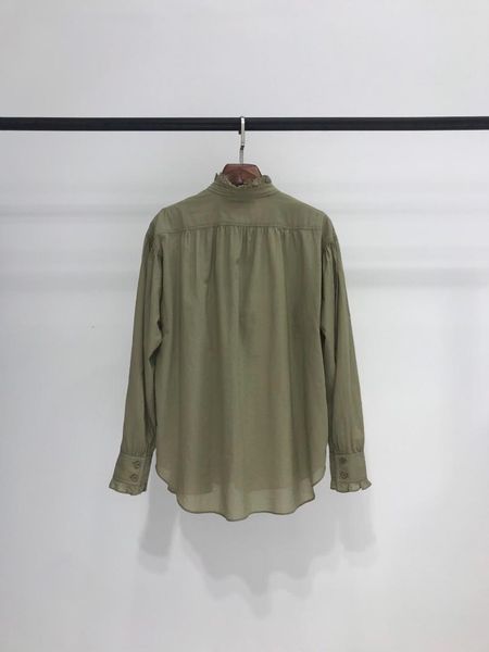 

women shirt early autumn stand collar women's blouses & shirts, White