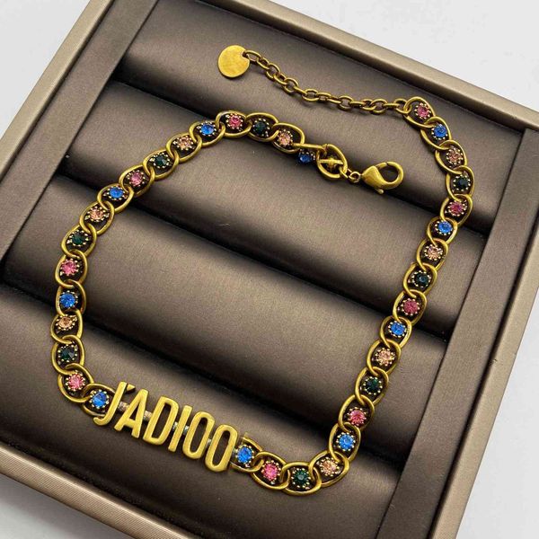 

d branded classic suit ja signature color full diamond series wind ring necklace bracelet girl, Silver