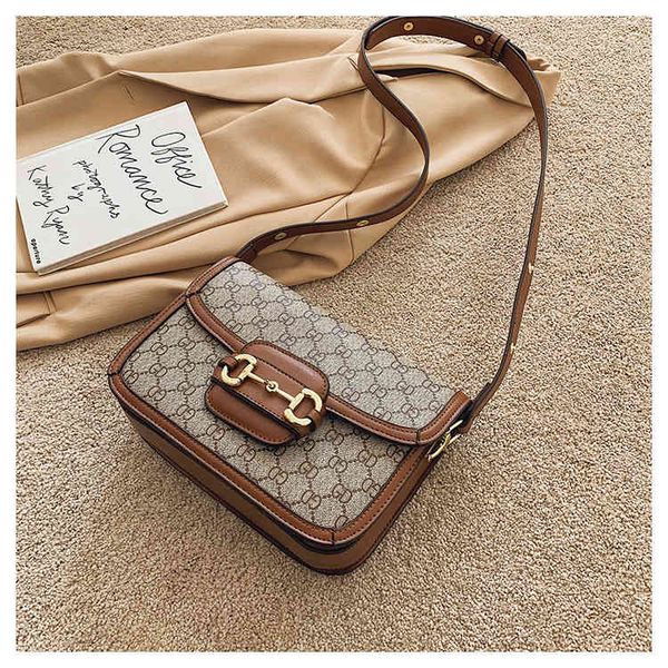 

78% off outlet store physical belt consulting customer service single shoulder women's checkered messenger small square armpit bag