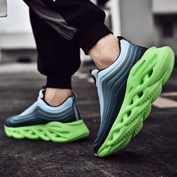 

wholesale fashion mens running shoes code: 99-2106 orange black white blue green sports trainers sneakers big size 46