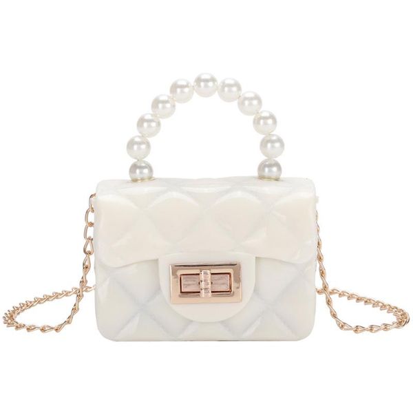 

evening bags 2021 candy chain pearl portable messenger bag mini girl small