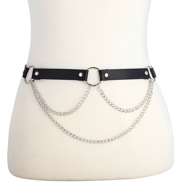 

strap belt women body chain on belly waist jewelry waistline female buttocks decoration fashion jewellery, Silver
