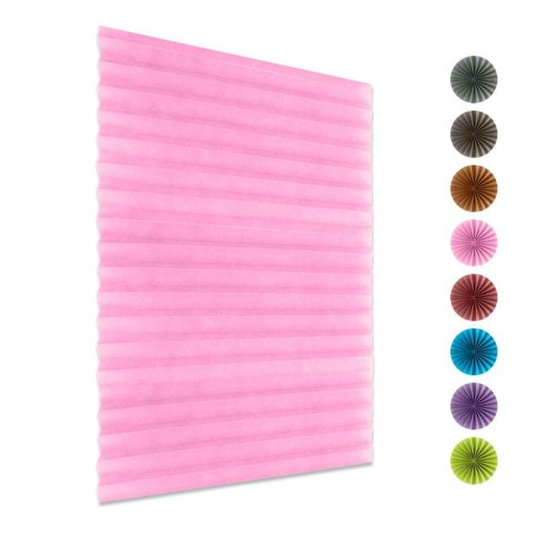 

blinds self-adhesive multi-color pleated curtains waterproof material folding screens louver sunscreen car insulation