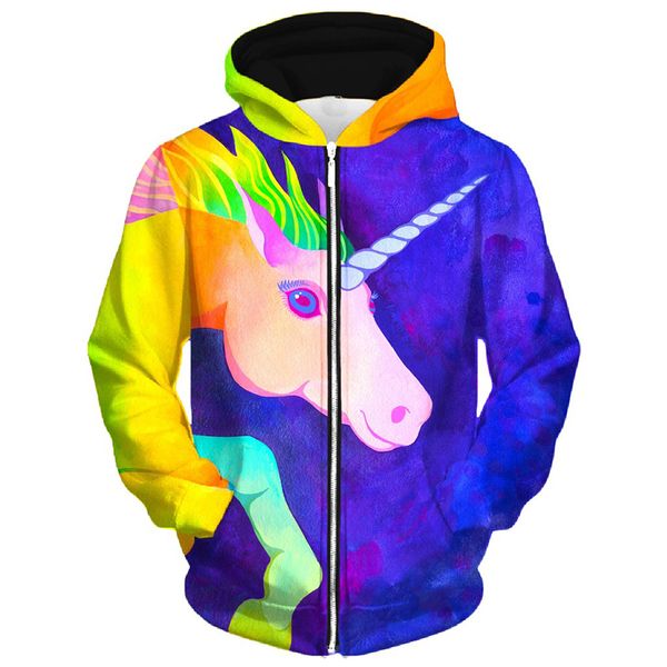 

ccolorful flower pattern men s zip-up hoodie visual impact party punk goth round neck sweatshirt hoodie, Black