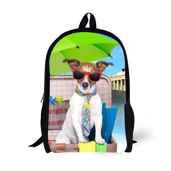 

backpack cute 3d cats and dogs printing child cool fashion school high capacity bag boys girls