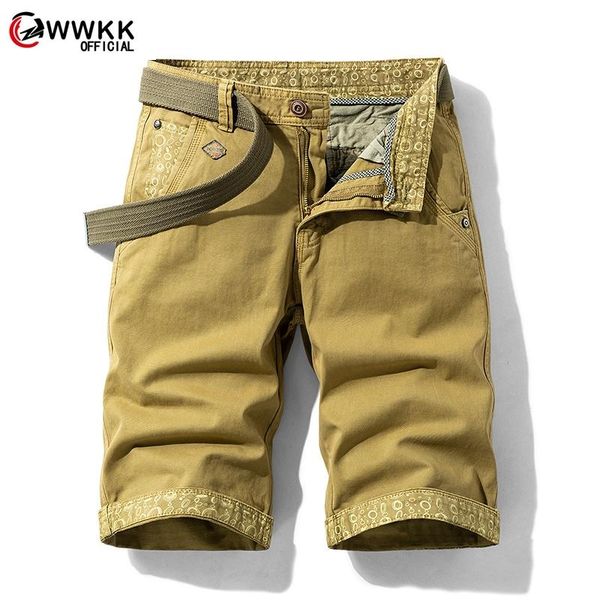 

mens military cargo shorts 2021 brand army camouflage tactical men cotton loose work casual short pants plus size men's, White;black