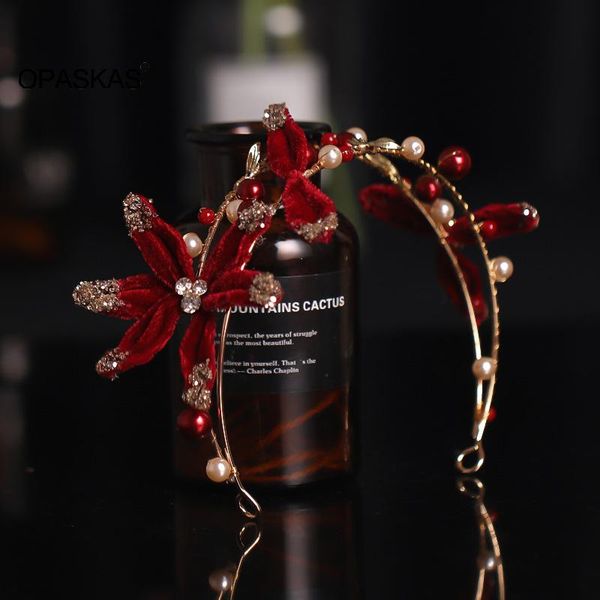 

hair clips & barrettes accessories earrings set pearl decoration band for women party et, Golden;silver