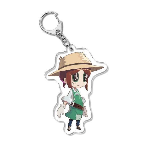 

identity v keychain man acrylic cute funny game key ring woman emily dyer pendant kids keyring girls llavero key chains llaveros, Slivery;golden
