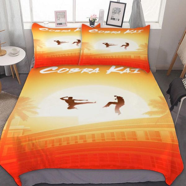 

bedding sets cobra kai season 3 no mercy us/europe/uk size quilt bed cover duvet pillow case 2-3 pieces baby