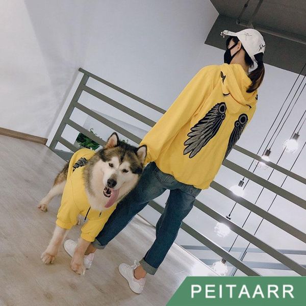 

dog apparel [peitaarr]pet supplies pet clothing clothes sweater parent-child wear spring and autumn hoodie large