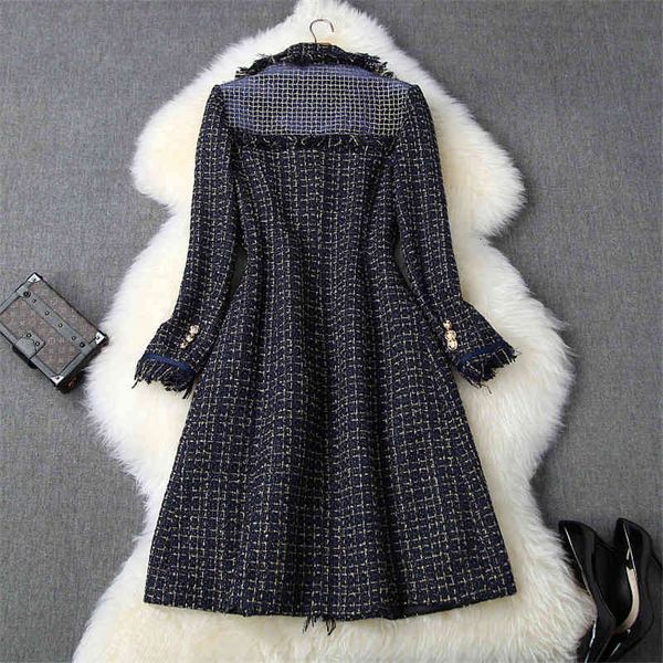 

wools winter fashion para de tweed jackets and coats women face down the of wool mixed coat outerwear, Black