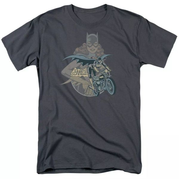 

batgirl biker t-shirt dc comics sizes s-3x new, White;black