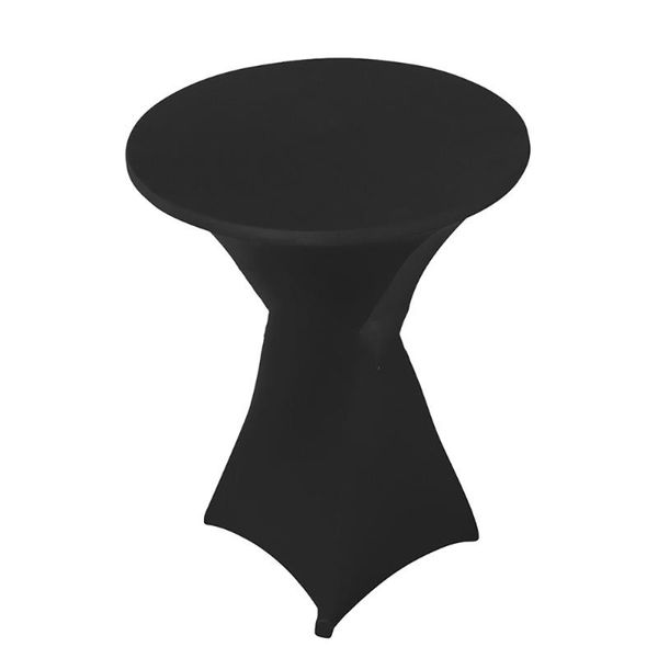 

table cloth elastic cocktail cover 60/80cm height stretch spandex wedding party bar el decoration high quality