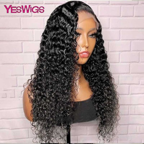 

lace wigs black color front human hair pre plucked brazilian kinky curly frontal wig for women, Black;brown