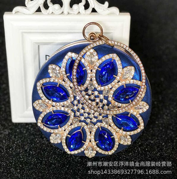 

diamond in hand dinner bag diamond inlaid drs round fashion women's bag