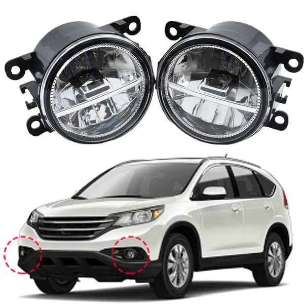 

white led car driving fog lights 9leds auto fog lights front bumper lamp for honda crv