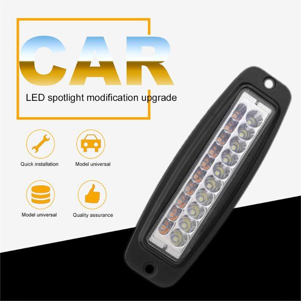 

car headlights 7 inch dual-color 60w 20pcs high intensity leds work light bar flush mount 12000 lm driving fog lamp ip 67 waterproof#lr2