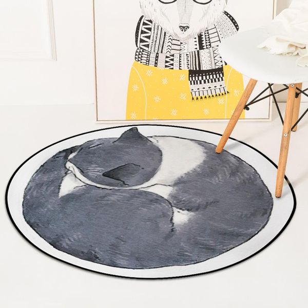 

bath mats cat round mat carpet bedroom climbing pad bedside living room bathroom set rug rugs chair cushion